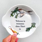 Wandteller Herr Fuchs Teller Tohuus Gemüse Unikat klein