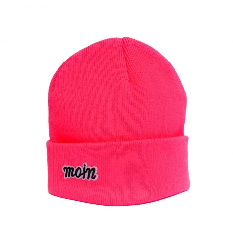 Mütze Neonpink moin Herr Fuchs Patch Beanie