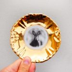 Wandteller Herr Fuchs Hase vintage gold 11cm Wohnen