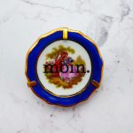 Wandteller moin. Typo Herr Fuchs mini 4cm Gemälde blau minimini Gold
