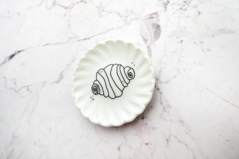Wandteller Herr Fuchs Franzbrötchen schwarz weiß mini 5cm minimini Deko Wohnen – Bild 2