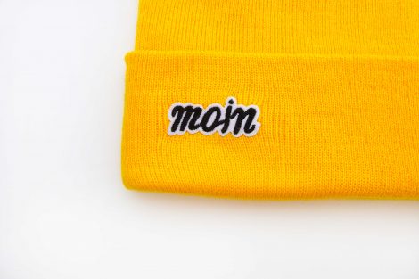 Mütze Gelb moin Herr Fuchs Patch Beanie Hamburg – Bild 3